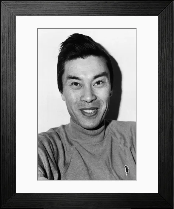 Framed Print : Burt Kwouk Oriental actor 1972