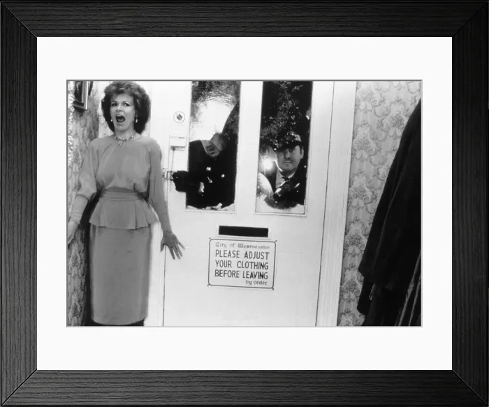Framed Print : Julie Walters actress and comedienne in Bad Girls, October 1988 Framed Print : Julie Walters actress and comedienne in Bad Girls, October 1988