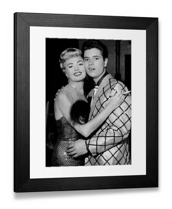 Framed Print : Singer and actor Cliff Richard Singer with Actress Yolande Donlan to star in Film