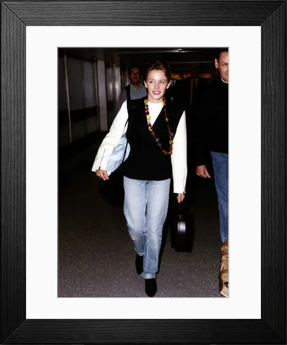 Framed Print : Australian singer and actress Kylie Minogue in June 1989 Framed Print : Australian singer and actress Kylie Minogue in June 1989