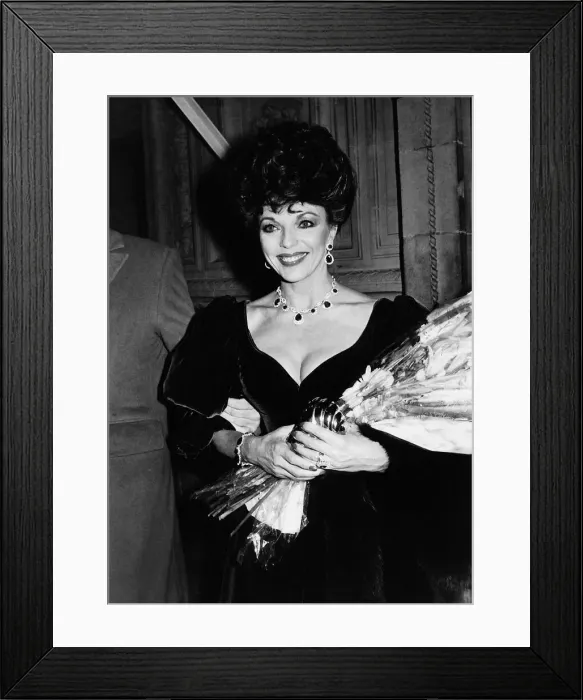 Framed Print : British actress Joan Collins leaving a charity show at the Royal Albert Hall last Monday Framed Print : British actress Joan Collins leaving a charity show at the Royal Albert Hall last Monday