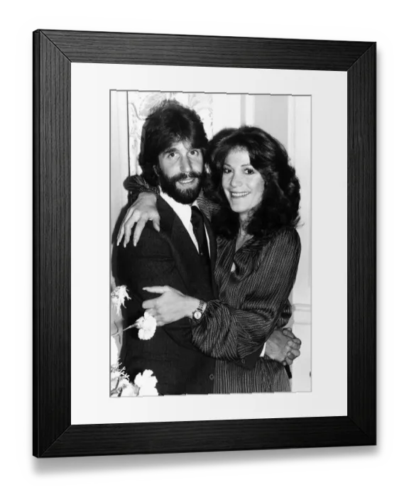 Framed Print : Henry Winkler film actor with wife Stacy Weitzman 1978