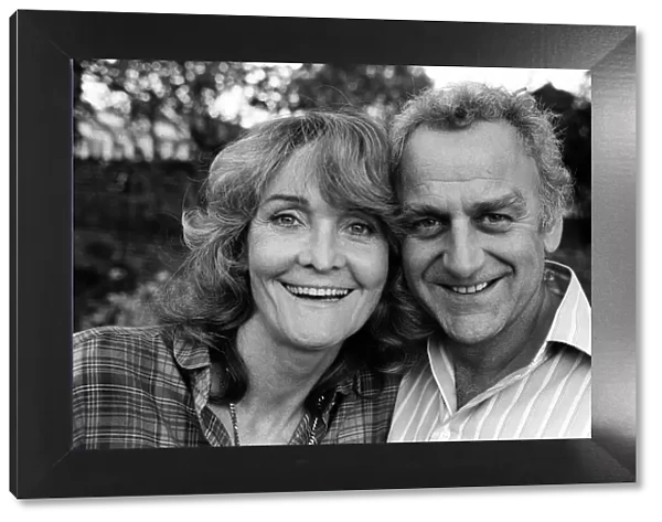 Actor John Thaw at home with wife Sheila Hancock, May 1981