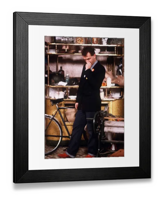 Framed Print : Rik Mayall actor in TV Progs The Young Ones - January 1982 In the role of Rik Framed Print : Rik Mayall actor in TV Progs The Young Ones - January 1982 In the role of Rik
