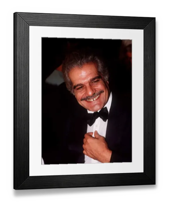 Framed Print : Omar Sharif Actor At The Evening Standard Film Awards November 1983