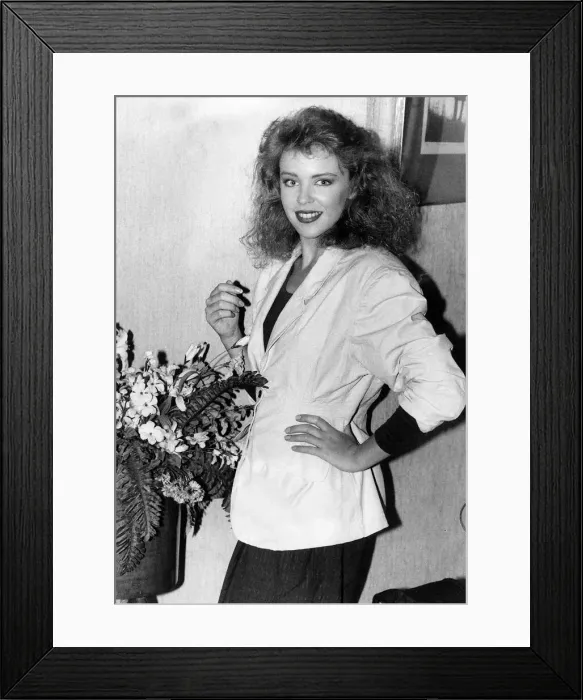 Framed Print : Kylie Minogue singer actress from the TV Soap Neighbours Framed Print : Kylie Minogue singer actress from the TV Soap Neighbours