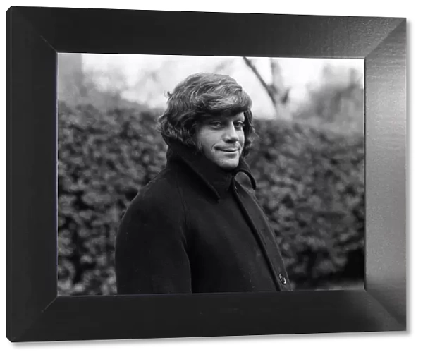 Oliver Reed Actor in large overcoat buttoned up to collar msi