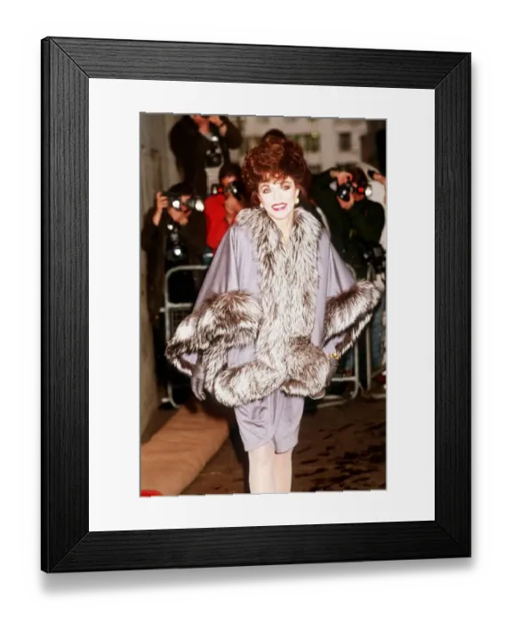 Framed Print : Joan Collins at the Women of Achievements Award Ceremony in London March 1989