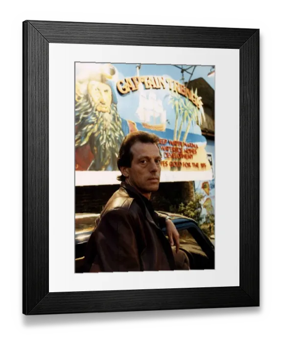 Framed Print : British actor Leslie Grantham who stars in the television series the Paradise Club