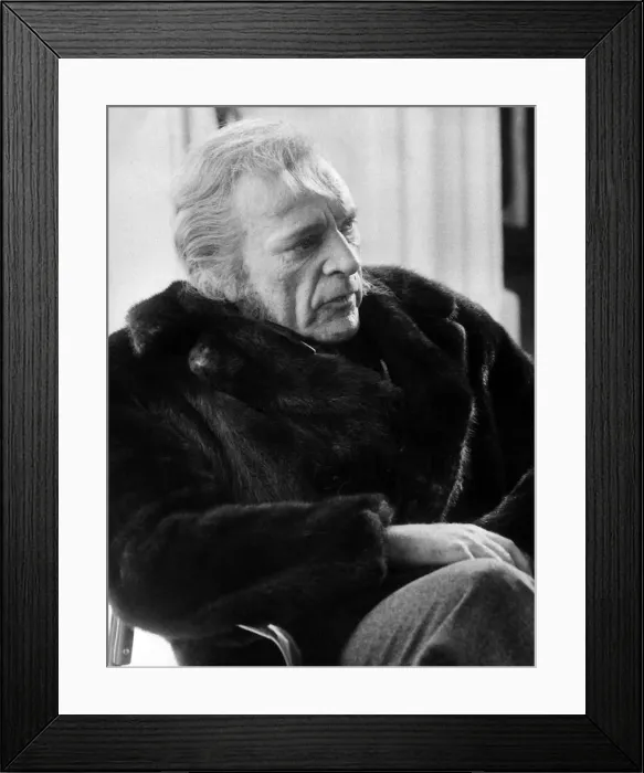 Framed Print : Richard Burton actor on the set of the film Wagner'in February 1982 Framed Print : Richard Burton actor on the set of the film Wagner'in February 1982
