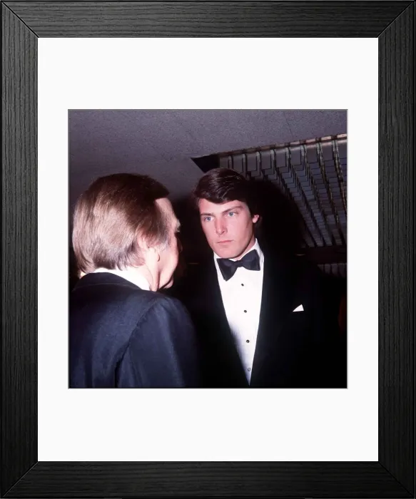 Framed Print : Christopher Reeve Actor at the Royal Film Performance December 1979 Framed Print : Christopher Reeve Actor at the Royal Film Performance December 1979