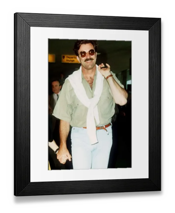 Framed Print : Tom Selleck Actor- January 1985 dbase msi Framed Print : Tom Selleck Actor- January 1985 dbase msi