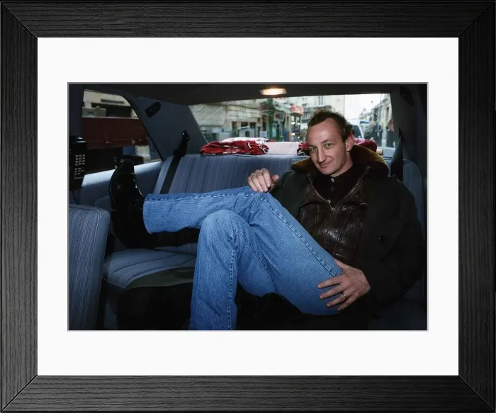 Framed Print : Freddie Englund actor sitting in back of car Framed Print : Freddie Englund actor sitting in back of car