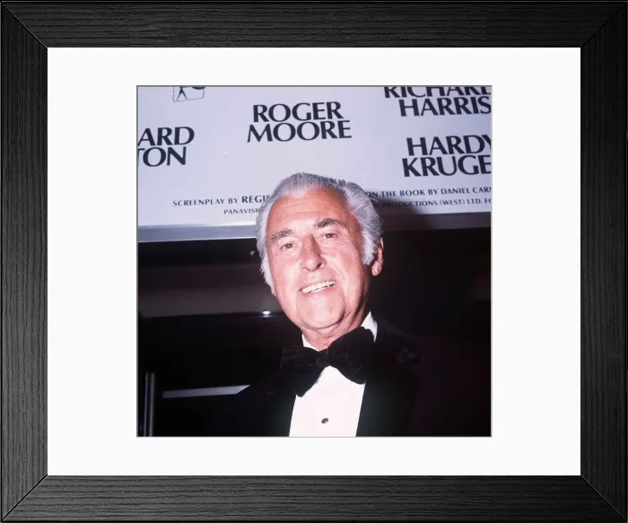 Framed Print : Stewart Granger actor July 1978 msi Framed Print : Stewart Granger actor July 1978 msi