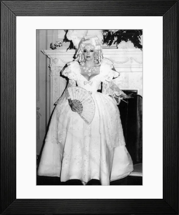 Framed Print : Joan Collins, actress, February 1988