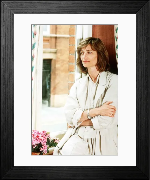 Framed Print : Charlotte Rampling / Film Actress in her Chateau - June 1989 Dbase MSI Framed Print : Charlotte Rampling / Film Actress in her Chateau - June 1989 Dbase MSI