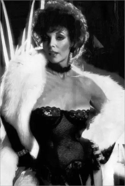 Joan Collins the actress posing for playboy magazine in March 1984