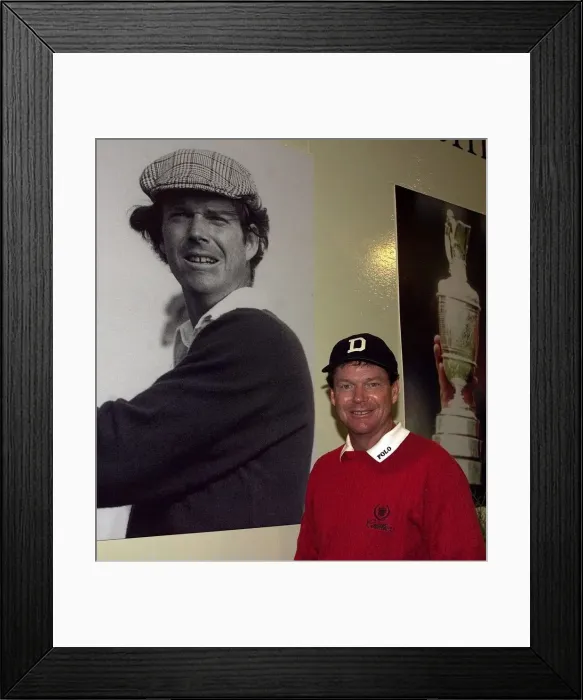Framed Print : Tom Watson The Open Golf Championship 1999 Carnoustie He stands next to a picture Framed Print : Tom Watson The Open Golf Championship 1999 Carnoustie He stands next to a picture