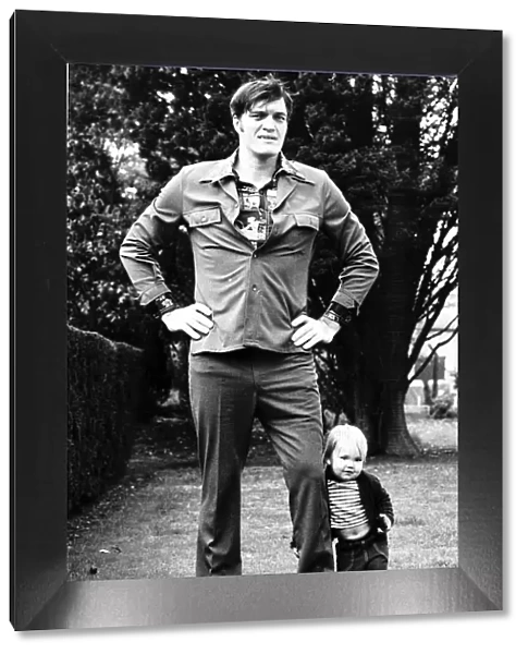 Richard Kiel actor and son Richard George Kiel - November 1976 Dbase MSI