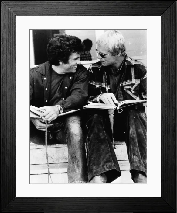 Framed Print : David Soul Actor with Paul Michael Glasier - March 1977
