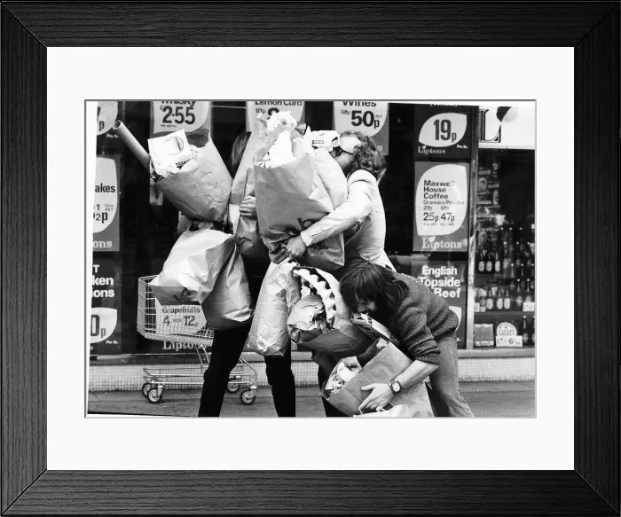Framed Print : TV Progs The Goodies comedy programme starring Tim Brooke Taylor Actor Graham Garden Framed Print : TV Progs The Goodies comedy programme starring Tim Brooke Taylor Actor Graham Garden