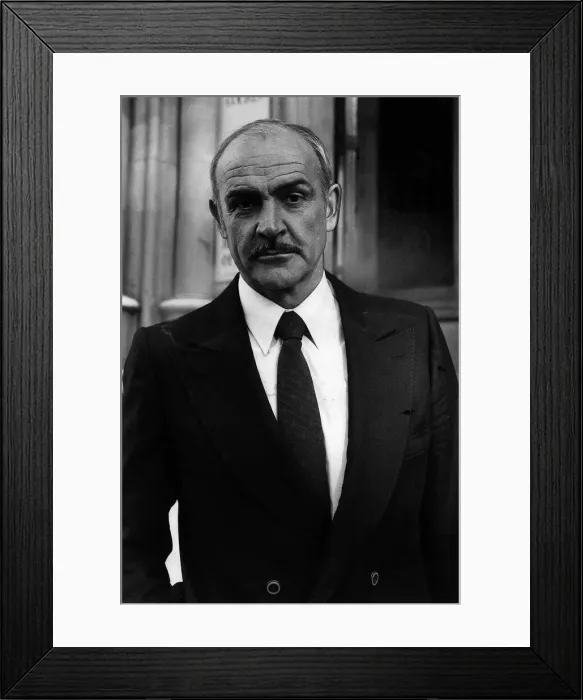 Framed Print : Sean Connery the film actor in November 1981 Framed Print : Sean Connery the film actor in November 1981