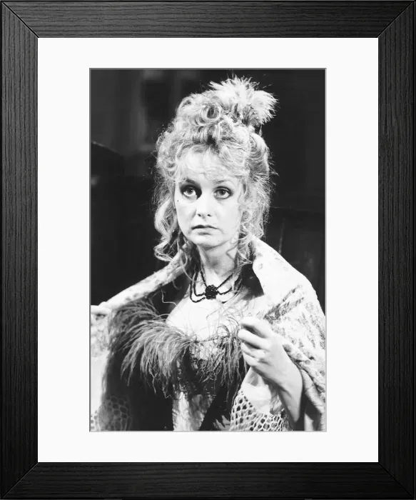 Framed Print : Twiggy model actress in Little Matchgirls, July 1986 Framed Print : Twiggy model actress in Little Matchgirls, July 1986
