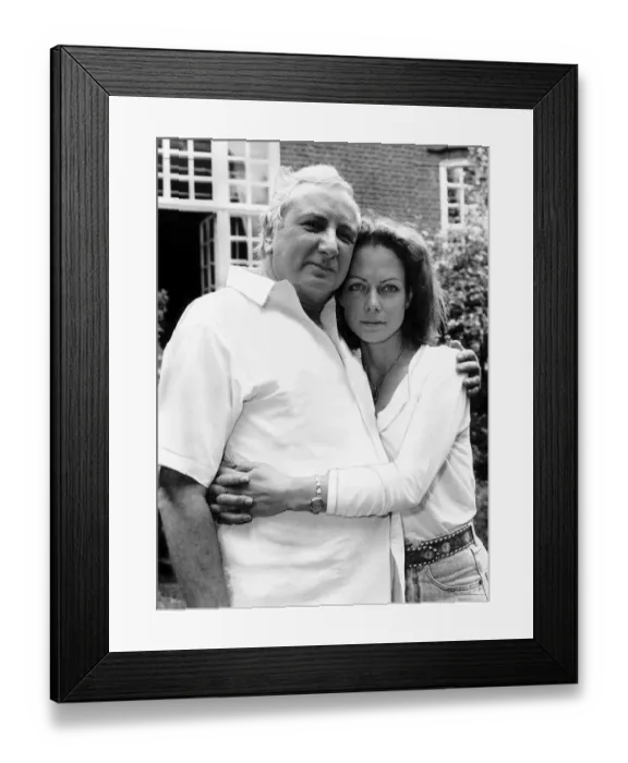 Framed Print : Jenny Seagrove Actress with boyfriend film producer Michael Winner, July 1988 Framed Print : Jenny Seagrove Actress with boyfriend film producer Michael Winner, July 1988