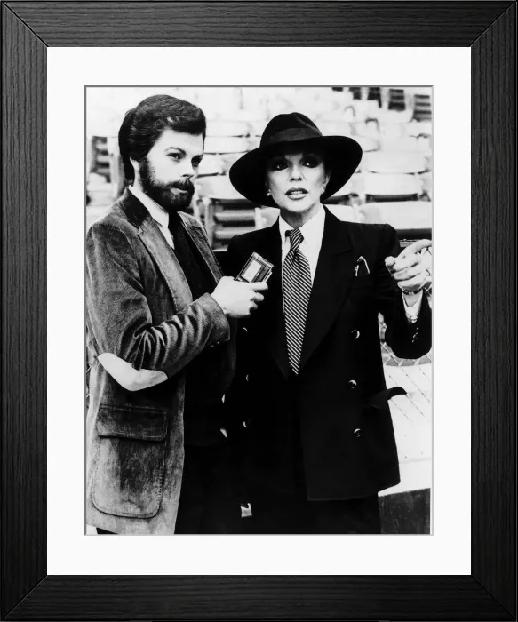 Framed Print : Joan Collins actress starred in comedy MY LIFE AS A MAN, May 1984