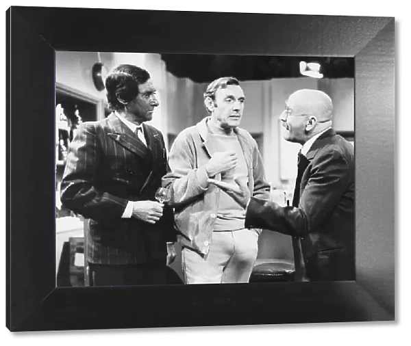 Eric Sykes Comedian with Spike Milligan Comedian & Warren Mitchell Comedian Actor in a tv