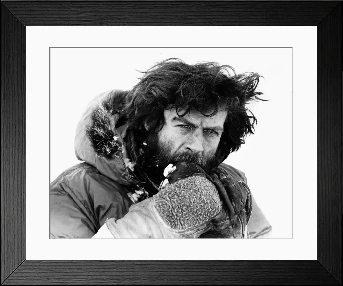 Framed Print : Sir Ranulph Twistleton Wykeham Fiennes explorer at North Pole at Easter 500 miles Framed Print : Sir Ranulph Twistleton Wykeham Fiennes explorer at North Pole at Easter 500 miles