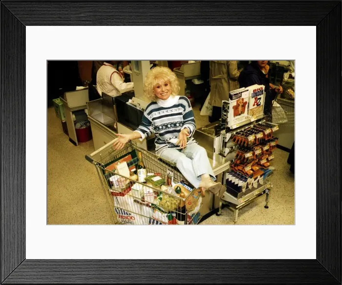Framed Print : Barbara Windsor Actress who is best known for her characters in the Carry On Films
