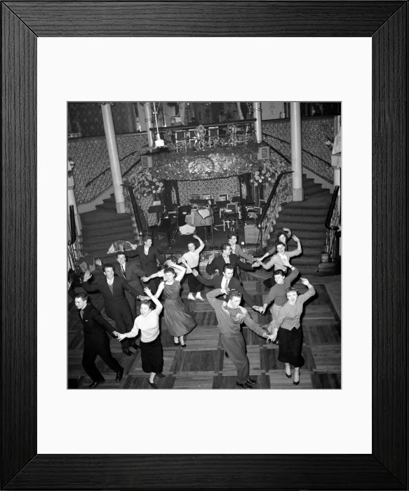 Framed Print : Glasgow Sinners, dancers at the Cafe de Paris. March 1957 J1943 Framed Print : Glasgow Sinners, dancers at the Cafe de Paris. March 1957 J1943