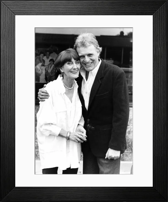 Framed Print : Peter Dean actor with June Brown actress who appeared together in the tv soap Eastenders Framed Print : Peter Dean actor with June Brown actress who appeared together in the tv soap Eastenders