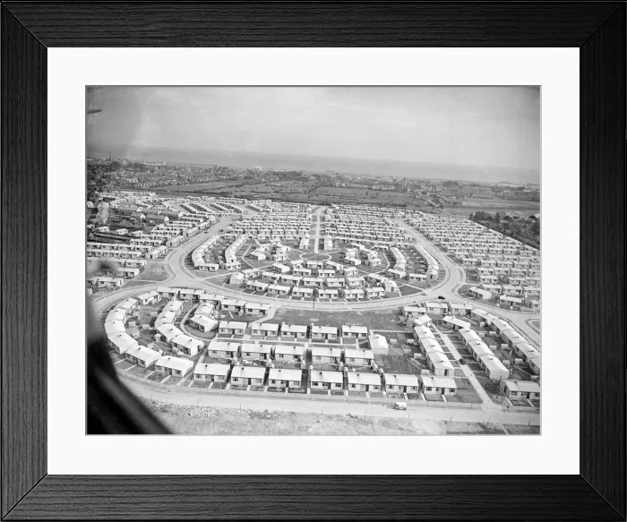 Framed Print : Council housing in Great Yarmouth 1948