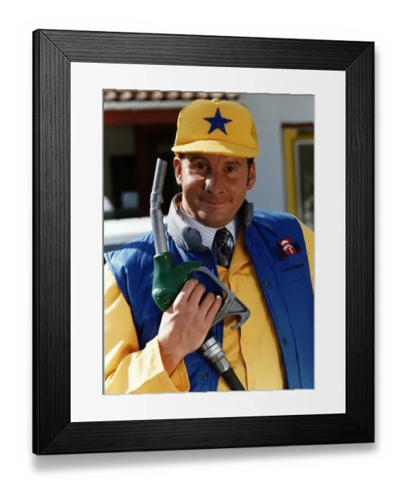 Framed Print : Chris Barrie Actor stars in BBC TV series Brittas Empire