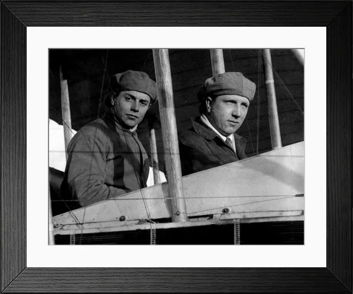 Framed Print : John Alcock and Arthur Whitten Brown were two British fliers Framed Print : John Alcock and Arthur Whitten Brown were two British fliers