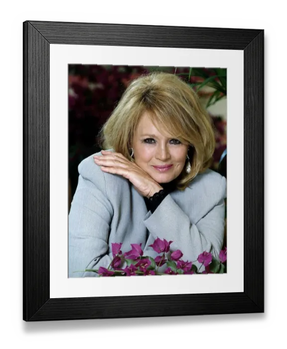 Framed Print : Angie Dickinson US Actress who appeared in the Oliver Stone directed BBC mini series Wild
