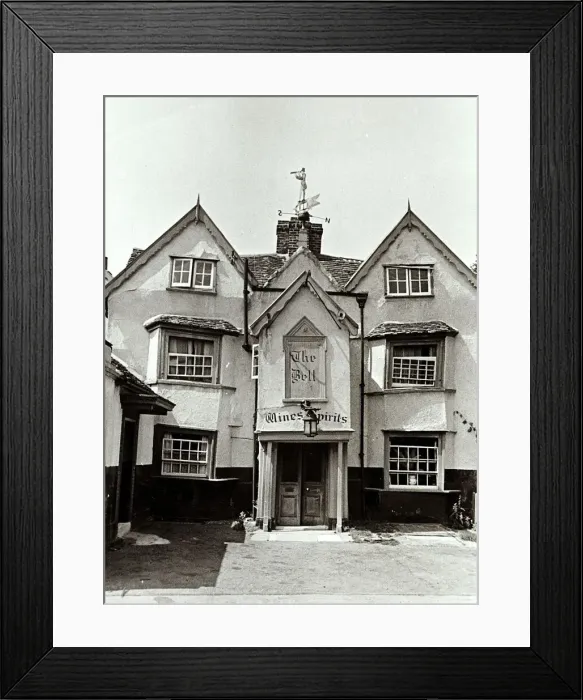 Framed Print : The Bell Inn Public House in Molesey - August 1947 Which looks like its builders Framed Print : The Bell Inn Public House in Molesey - August 1947 Which looks like its builders