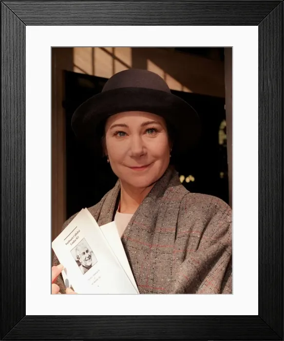 Framed Print : Zoe Wanamaker actress pictured at a memorial service for her father Sam Wanamaker Framed Print : Zoe Wanamaker actress pictured at a memorial service for her father Sam Wanamaker