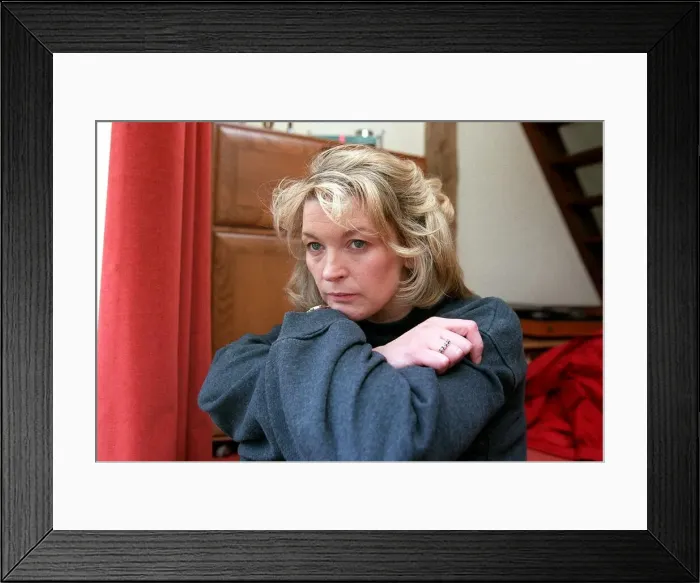 Framed Print : Gillian Taylforth Actress Eastenders TV soap star