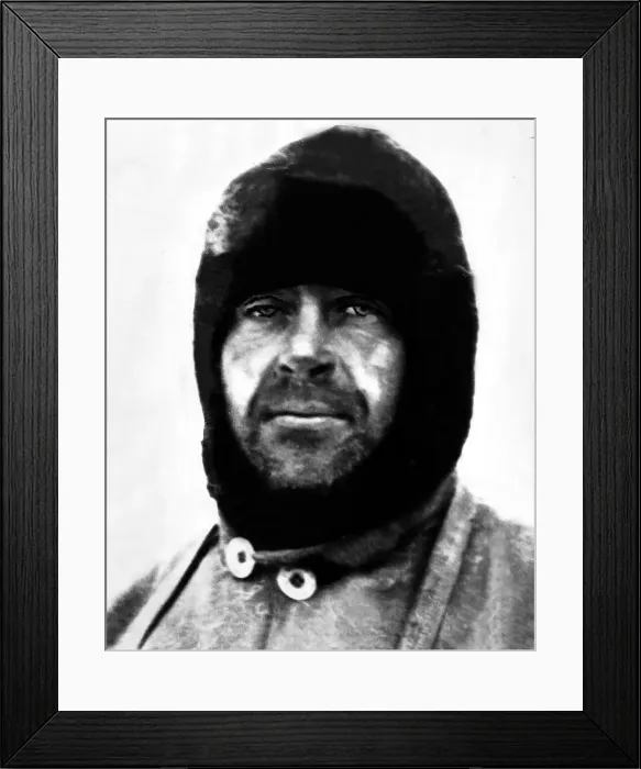 Framed Print : Captain Robert Scott Explorer seen here in the Antarctic Circa 1911