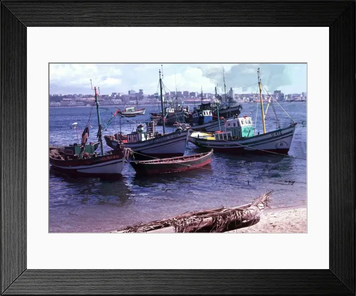 Framed Print : Small fishing community on edge of a bay at Luanda, the capitol of Angola Framed Print : Small fishing community on edge of a bay at Luanda, the capitol of Angola