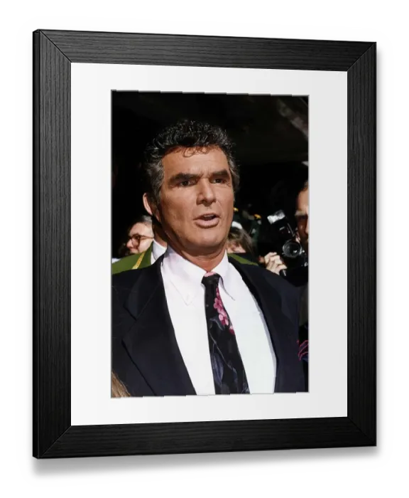 Framed Print : Burt Reynolds Actor without his famous moustache