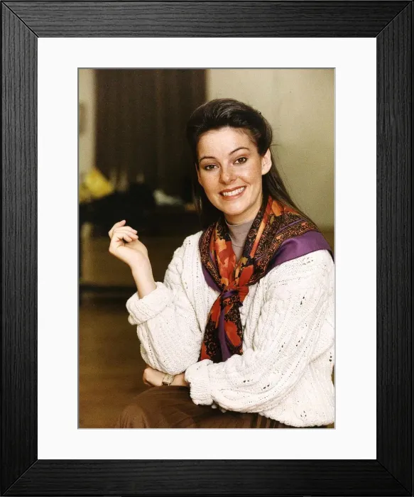 Framed Print : Ruthie Henshall Actress and star of the stage musical Crazy For You about the music of Framed Print : Ruthie Henshall Actress and star of the stage musical Crazy For You about the music of