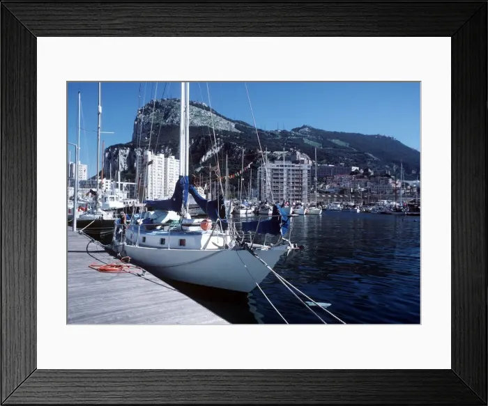 Framed Print : Yacht Harbour Sheppards Marina Gibraltar Framed Print : Yacht Harbour Sheppards Marina Gibraltar