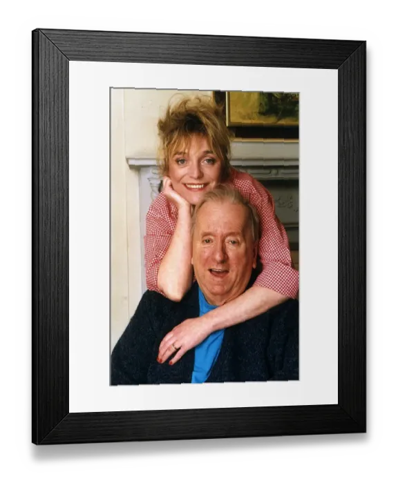 Framed Print : Hugh Lloyd Actor With Shan Davies