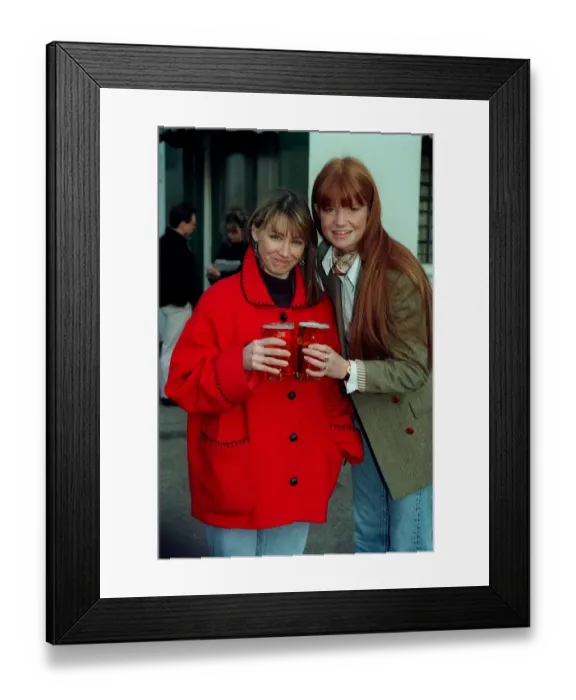 Framed Print : Patsy Palmer actress with Lindsay Coulson Patsy Palmer who plays Bianca Jackson