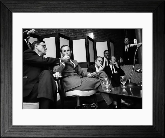 Framed Print : Dr Christian Barnard first heart transplant surgeon at BBC studios January 1968 Framed Print : Dr Christian Barnard first heart transplant surgeon at BBC studios January 1968