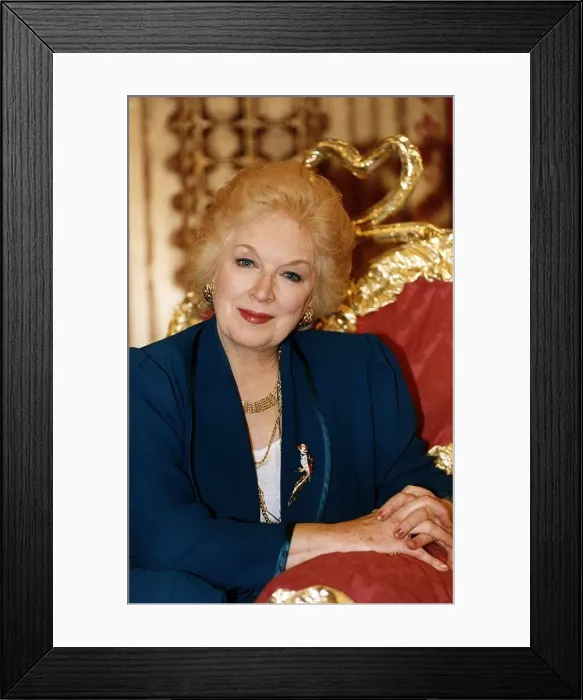 Framed Print : June Whitfield Actress star of tv programme Absolutely Fabulous Framed Print : June Whitfield Actress star of tv programme Absolutely Fabulous